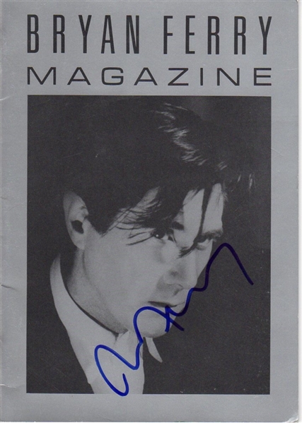Bryan Ferry Signed "Roxy Magazine" and "Bryan Ferry Magazine" 